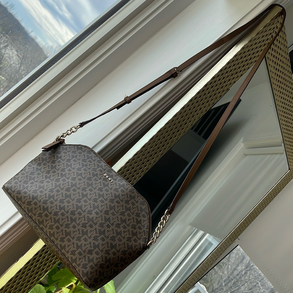DKNY Corrie Monogram Dome Cross Bag